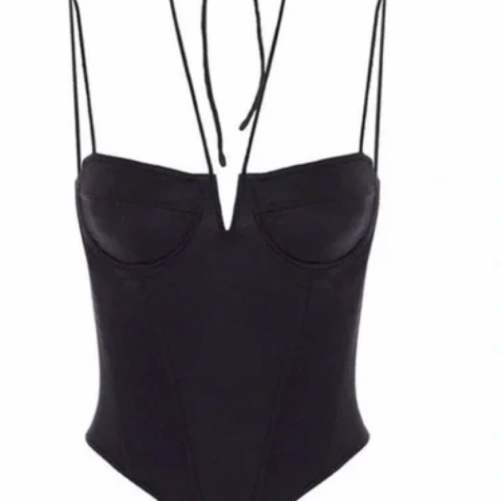 Black Strappy Bodysuit